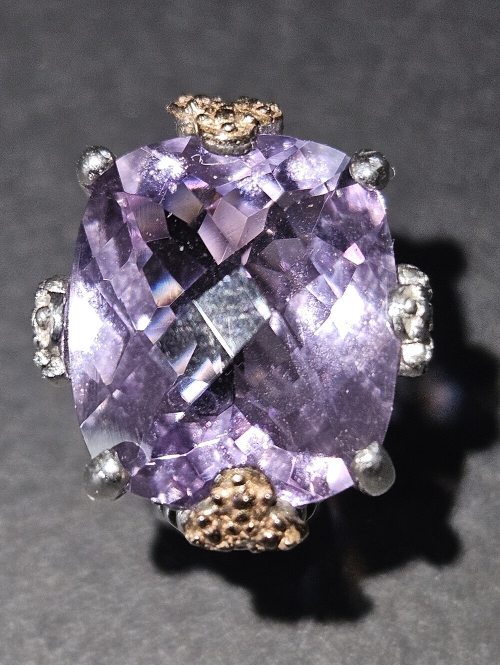 Cushion Cut Amethyst Earrings